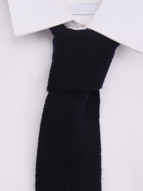 Трикотажный галстук из кашемира и шелка LARDINI - МодельОбщийВид