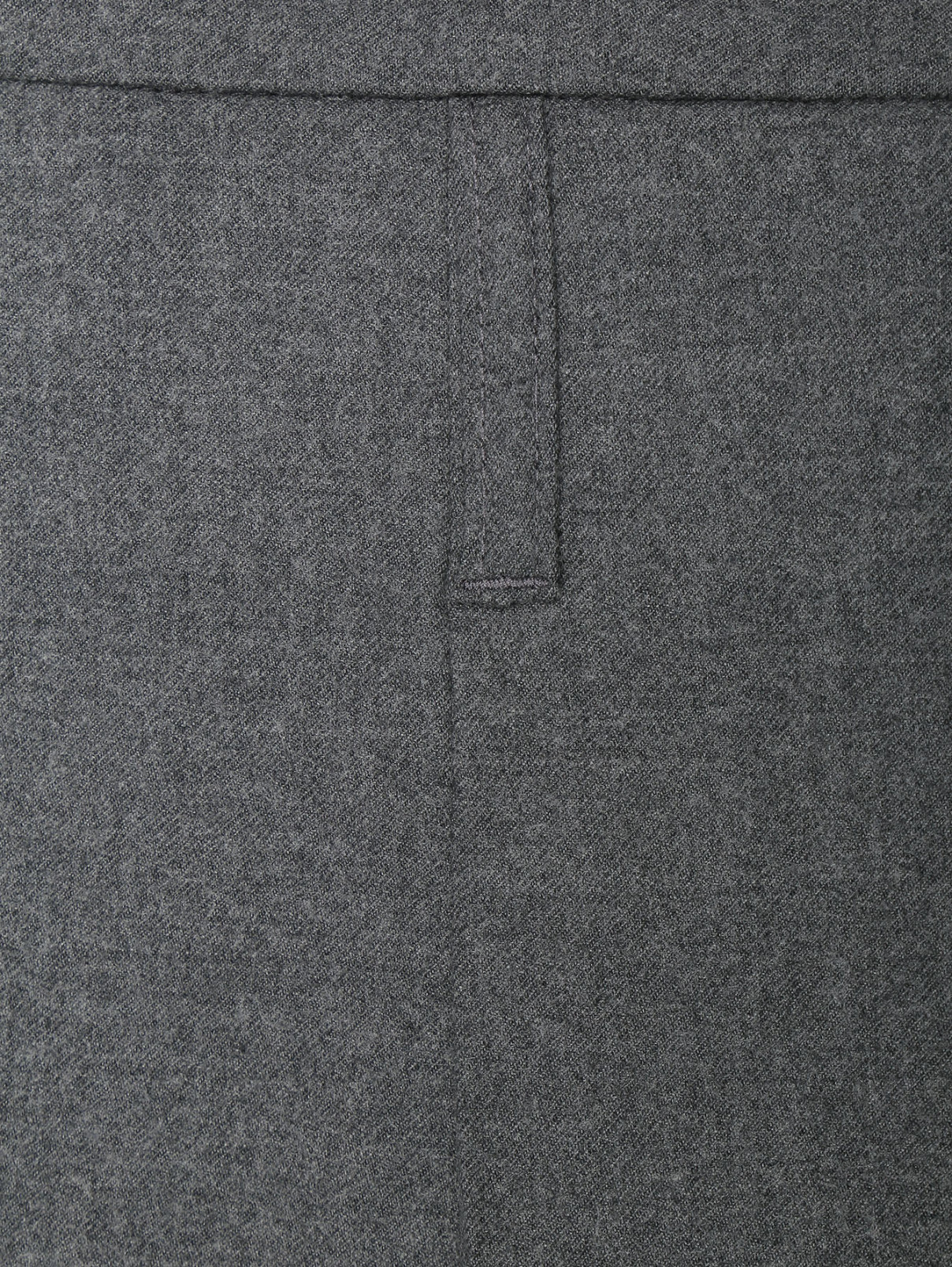 Плиссированная юбка из шерсти Sportmax  –  Деталь1  – Цвет:  Серый