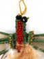 Серьга декорированная перьями и бисером Евгения Линович  –  Деталь