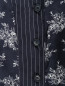 Блуза из шелка на пуговицах с цветочным принтом Sportmax  –  Деталь