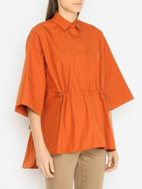 Рубашка из хлопка свободного кроя Max Mara - МодельВерхНиз