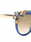 Солнцезащитные очки декорированные кристаллами Jimmy Choo  –  Деталь