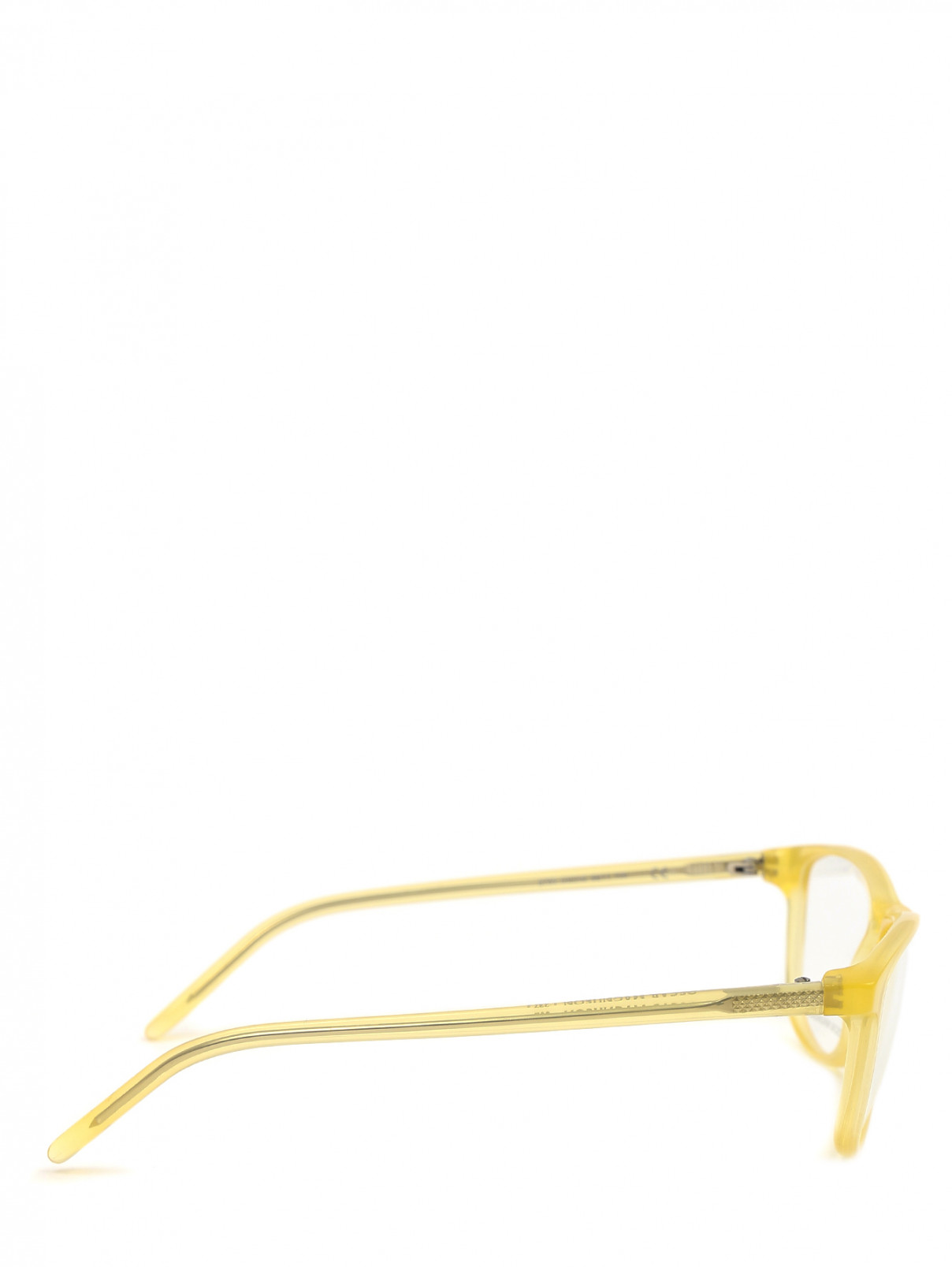 Оправа с прозрачными стеклами Oscar Magnuson  –  Обтравка2  – Цвет:  Желтый