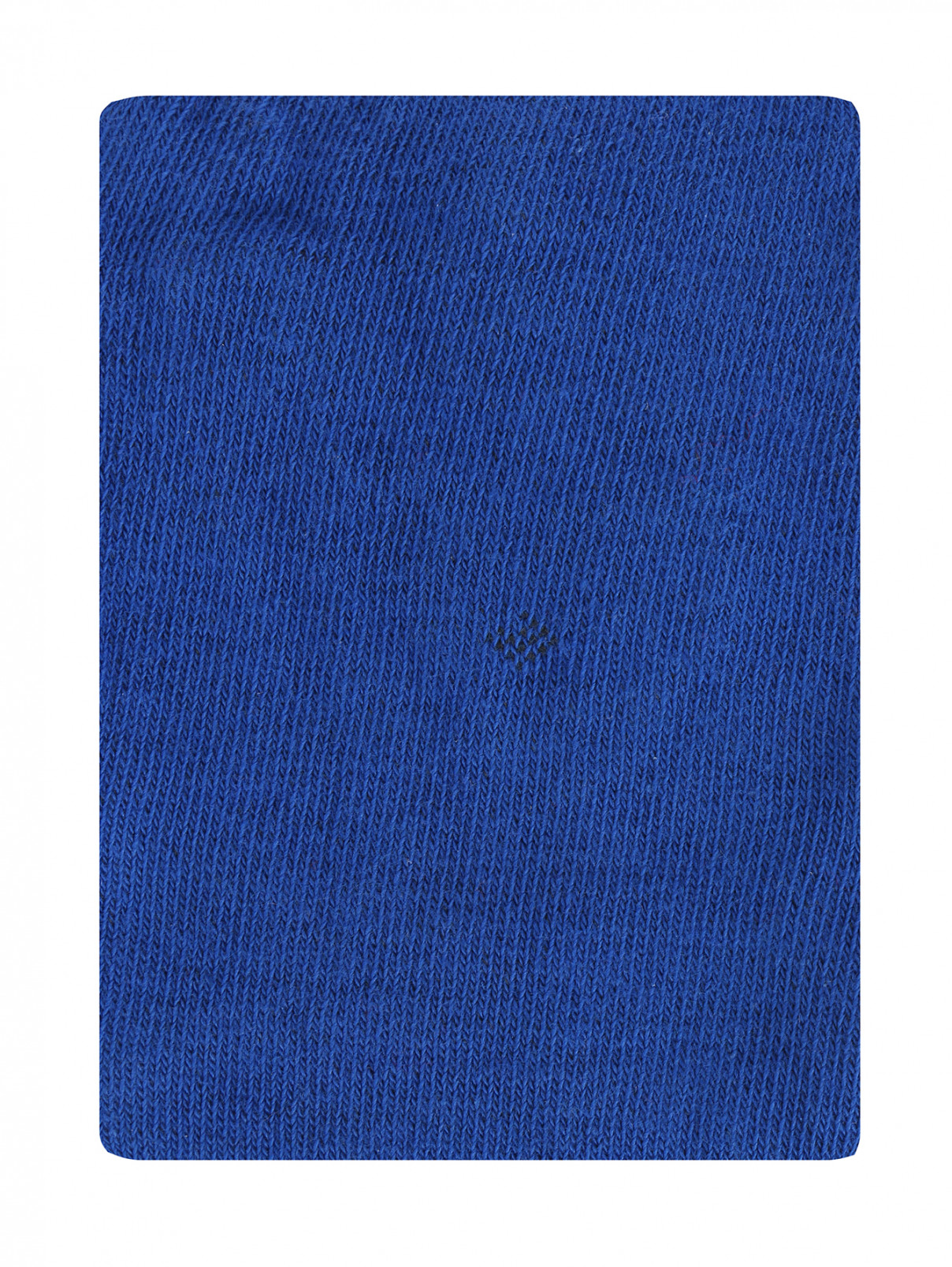 Колготки из смешанного хлопка  с контрастными пятками MiMiSol  –  Общий вид  – Цвет:  Синий