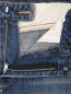 Бриджи джинсовые с потертостями Pierre Balmain  –  Деталь1