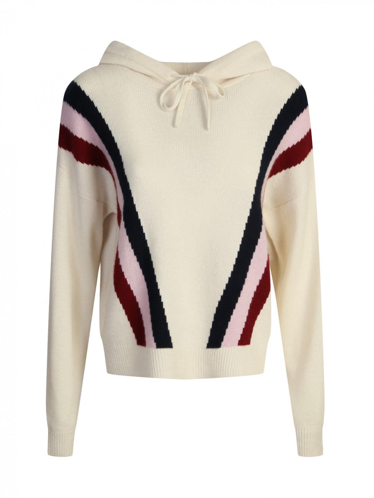 Джемпер из кашемира с капюшоном Juicy Couture  –  Общий вид  – Цвет:  Белый