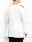 Шелковая блуза декорированная бисером Marina Rinaldi  –  Модель Верх-Низ1