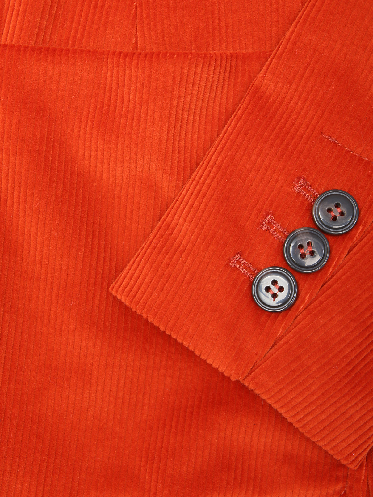 Однотонный жакет из велюра с карманами Max&Co  –  Деталь  – Цвет:  Оранжевый