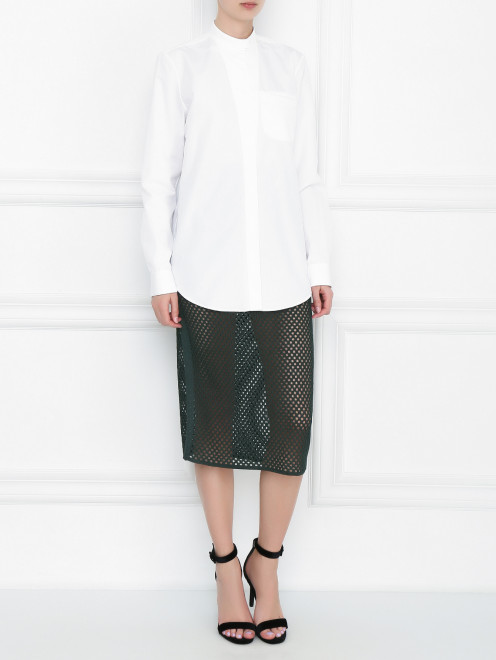 Трикотажная юбка из шелка Jil Sander - МодельОбщийВид