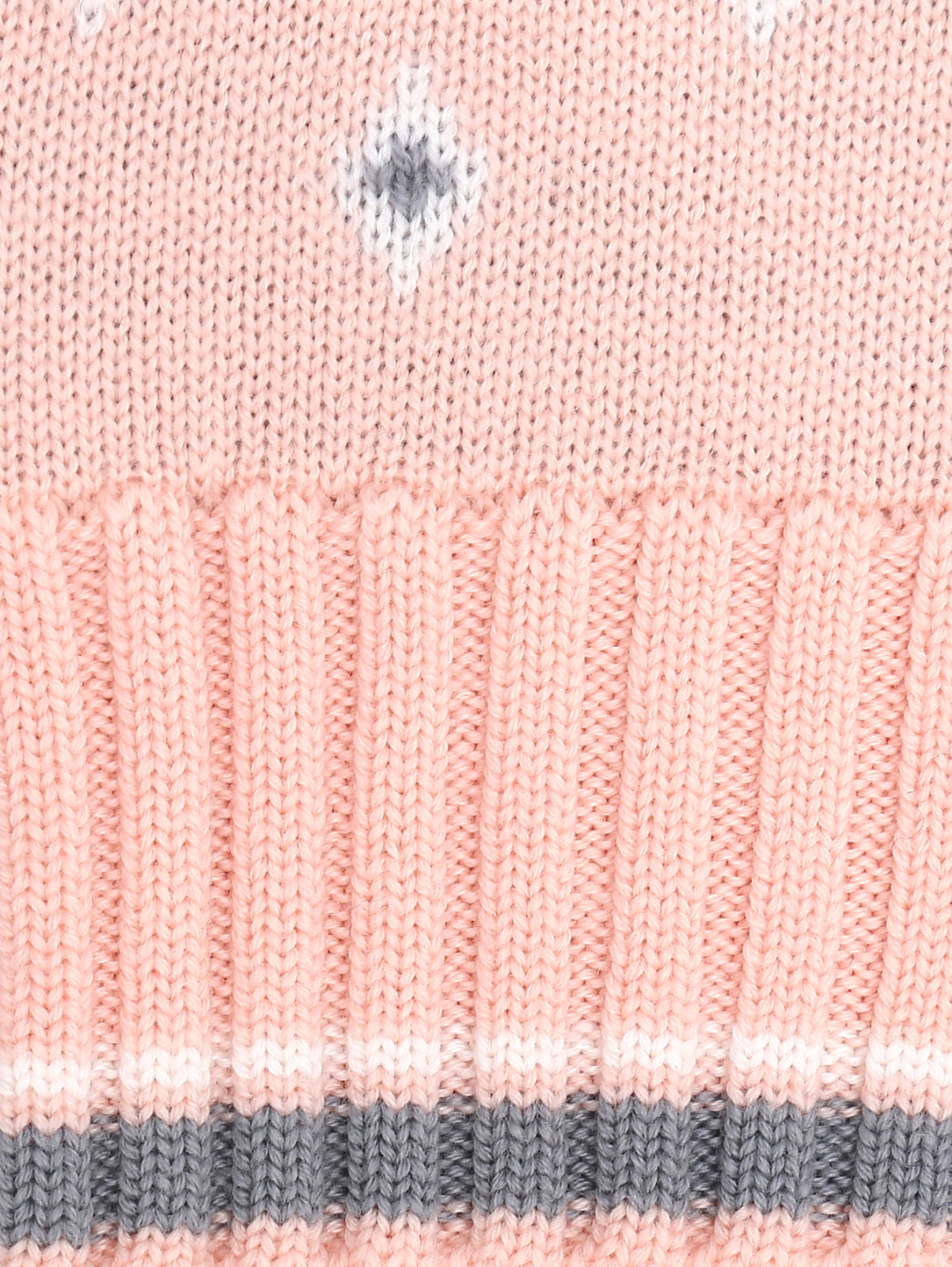 Кардиган из шерсти с орнаментом BOSCO  –  Деталь1  – Цвет:  Розовый