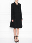Пальто из шерсти с декоративной вставкой на спине Moschino  –  МодельВерхНиз