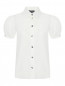 Блуза из смешанного хлопка с объемными рукавами Moschino Boutique  –  Общий вид