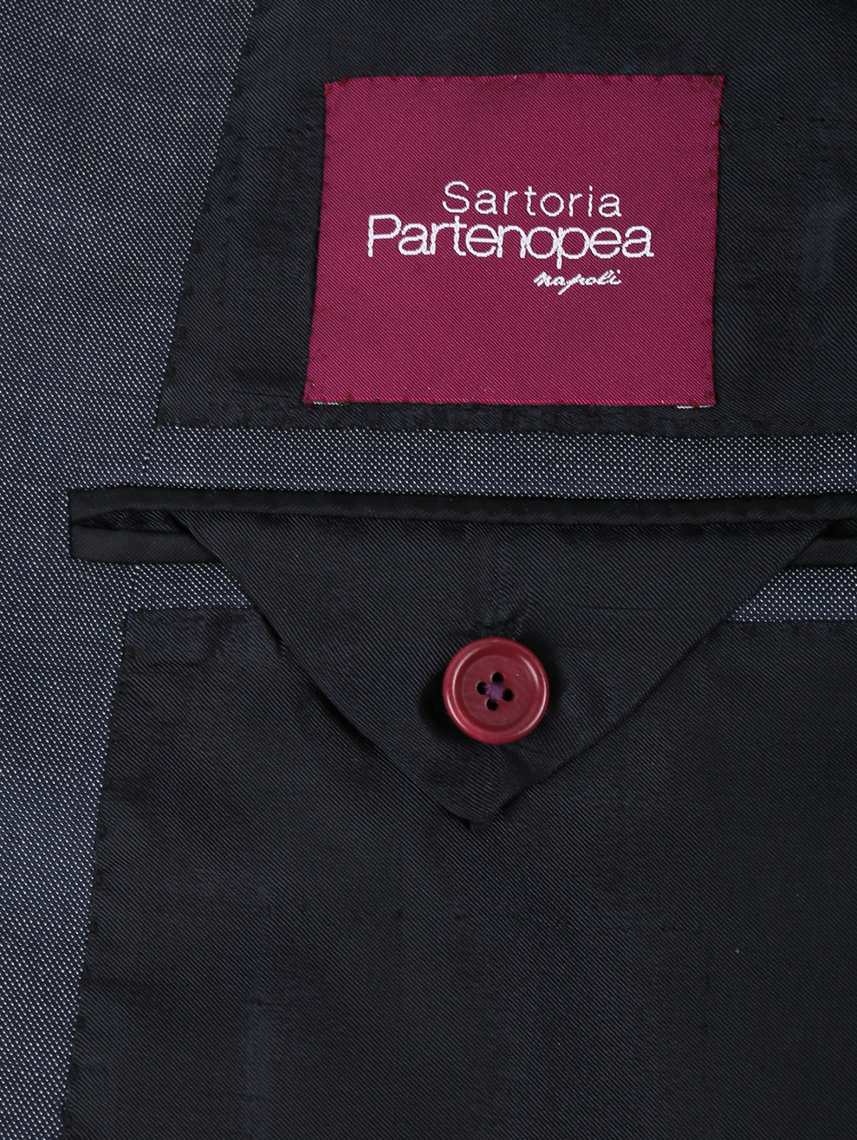 Костюм из шерсти Sartoria Partenopea  –  Деталь2  – Цвет:  Синий