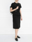Платье- сарафан из хлопка с кожаными ремешками Alberta Ferretti  –  МодельОбщийВид