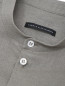 Рубашка из вискозы и льна с логотипом Daniele Alessandrini  –  Деталь1