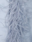 Пальто из шерсти и шелка с отделкой из перьев Marina Rinaldi  –  Деталь1