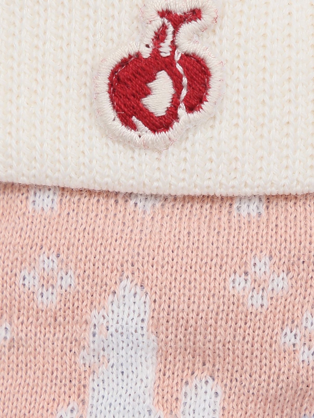Варежки из смешанной ткани с орнаментом BOSCO  –  Деталь1  – Цвет:  Розовый