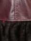 Платье искусственной кожи с отделкой мехом Junior Gaultier  –  Деталь