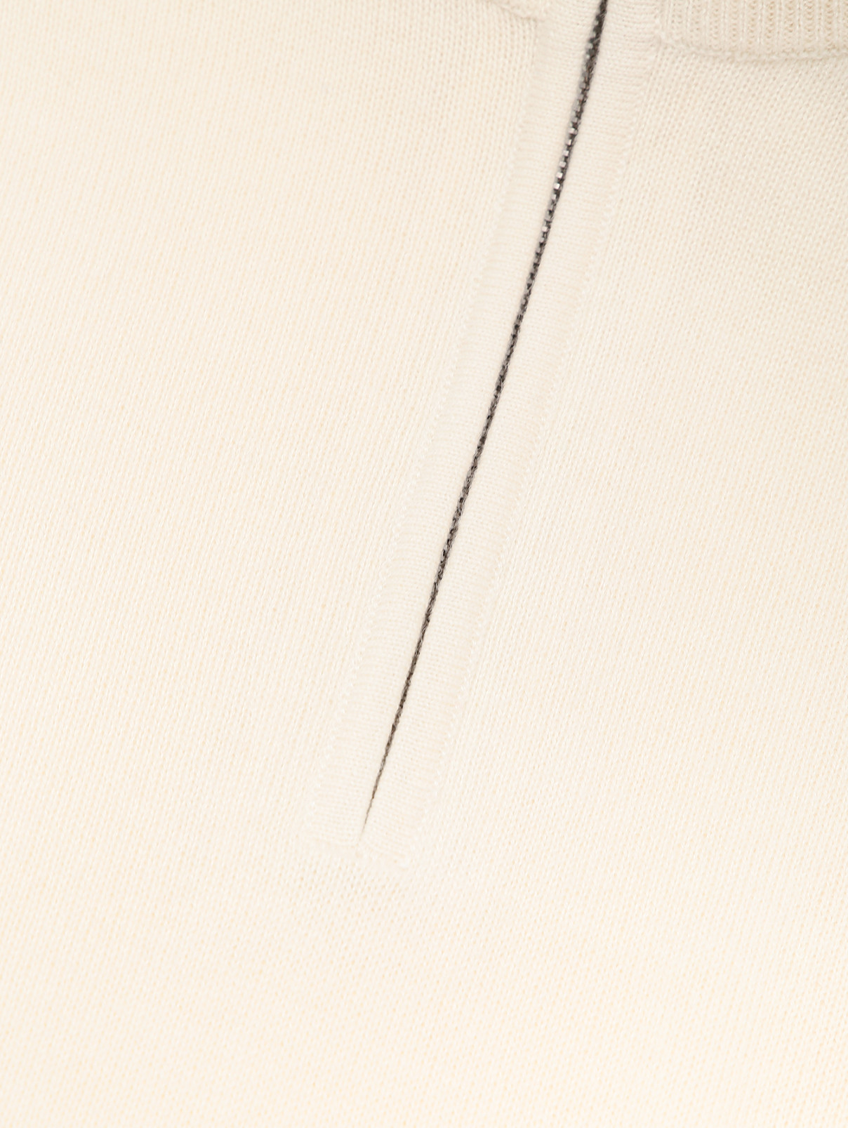 Джемпер из кашемира на молнии Piacenza Cashmere  –  Деталь  – Цвет:  Белый