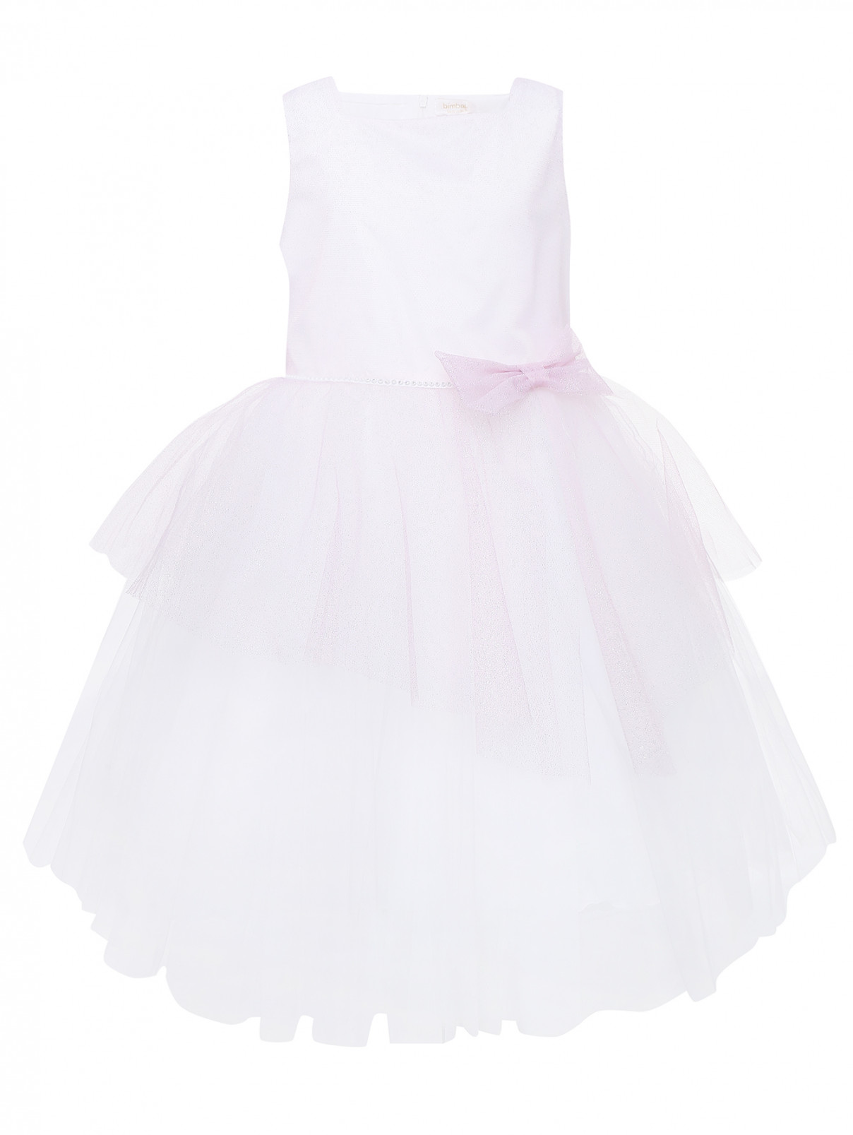 Платье бальное с пышной юбкой Bimbalo  –  Общий вид  – Цвет:  Розовый