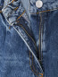 Джинсовые шорты из смешанного хлопка с декором Max&Co  –  Деталь1