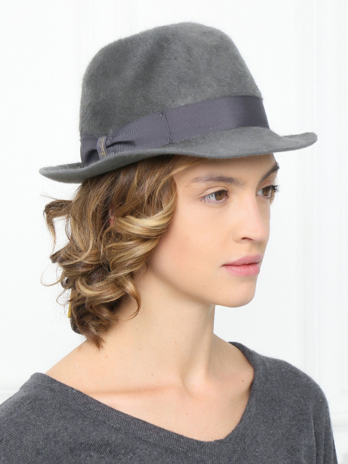 Шляпа из шерсти Borsalino  –  Модель Общий вид  – Цвет:  Серый