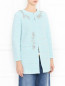 Пальто прямого кроя из шерсти с аппликацией Moschino Boutique  –  МодельВерхНиз