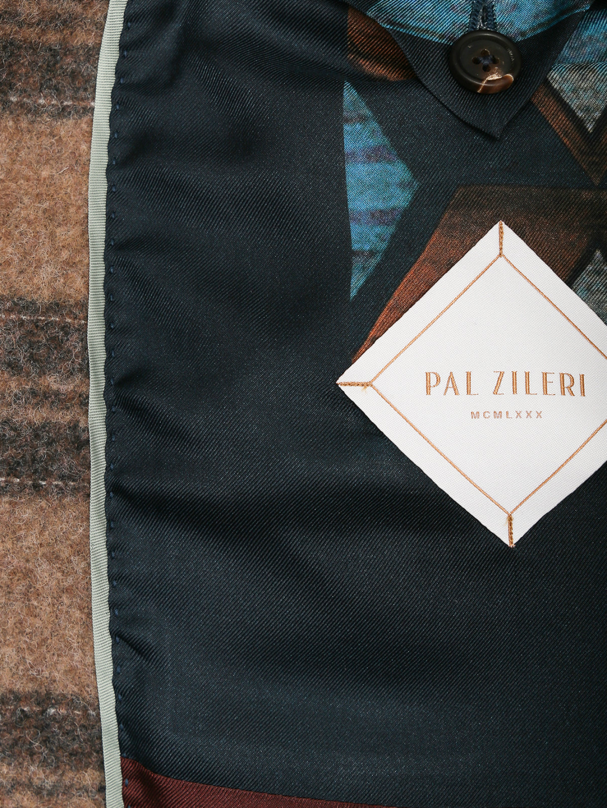 Пиджак из мягкой шерсти Pal Zileri  –  Деталь2  – Цвет:  Коричневый