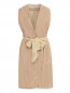 Кожаное платье с шелковым поясом Giambattista Valli  –  Общий вид