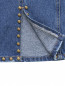 Укороченные джинсы с металлической фурнитурой Sjyp  –  Деталь2