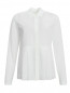 Блуза из шелка с длинным рукавом и декоративной отделкой Boss  –  Общий вид