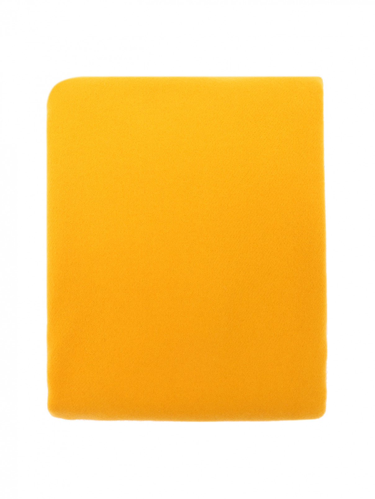 Шарф из шерсти с бахромой Weekend Max Mara  –  Общий вид  – Цвет:  Желтый
