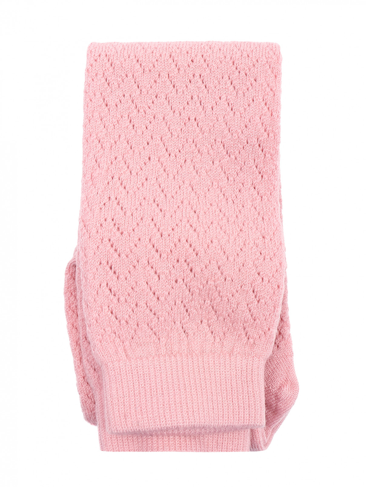 Гольфы из шерсти ажурной вязки Antonio Marras  –  Общий вид  – Цвет:  Розовый