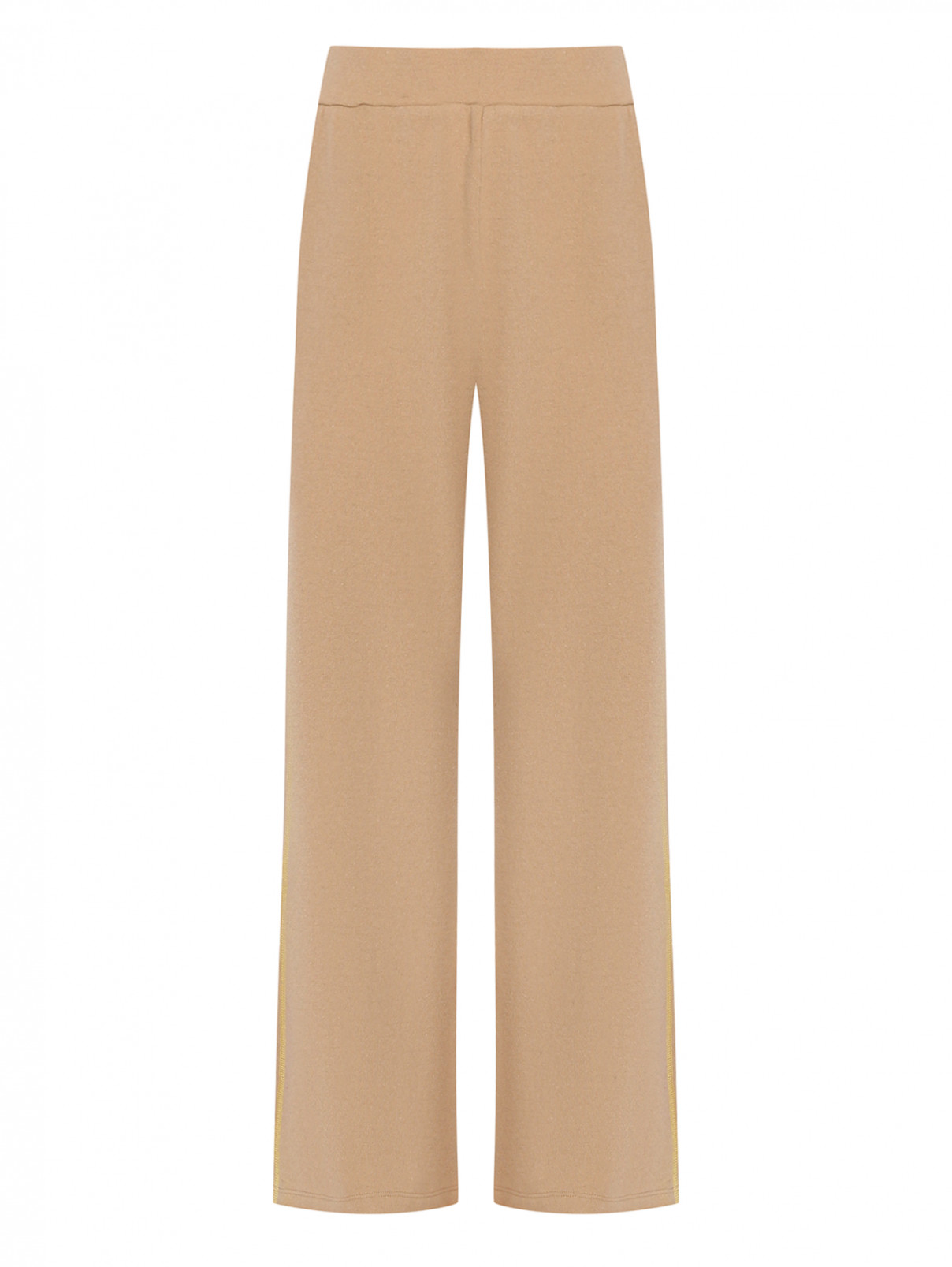 Трикотажные брюки из смешанной шерсти Max&Co  –  Общий вид  – Цвет:  Бежевый
