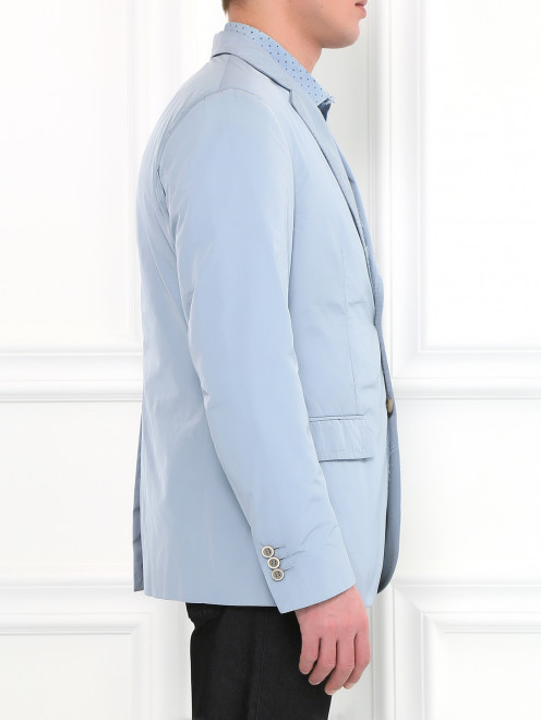 Однобортный пиджак с боковыми карманами - Модель Верх-Низ2