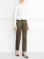 Укороченные брюки из шелка Haute  –  Модель Общий вид