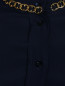 Блуза из шелка декорированная цепями Moschino  –  Деталь