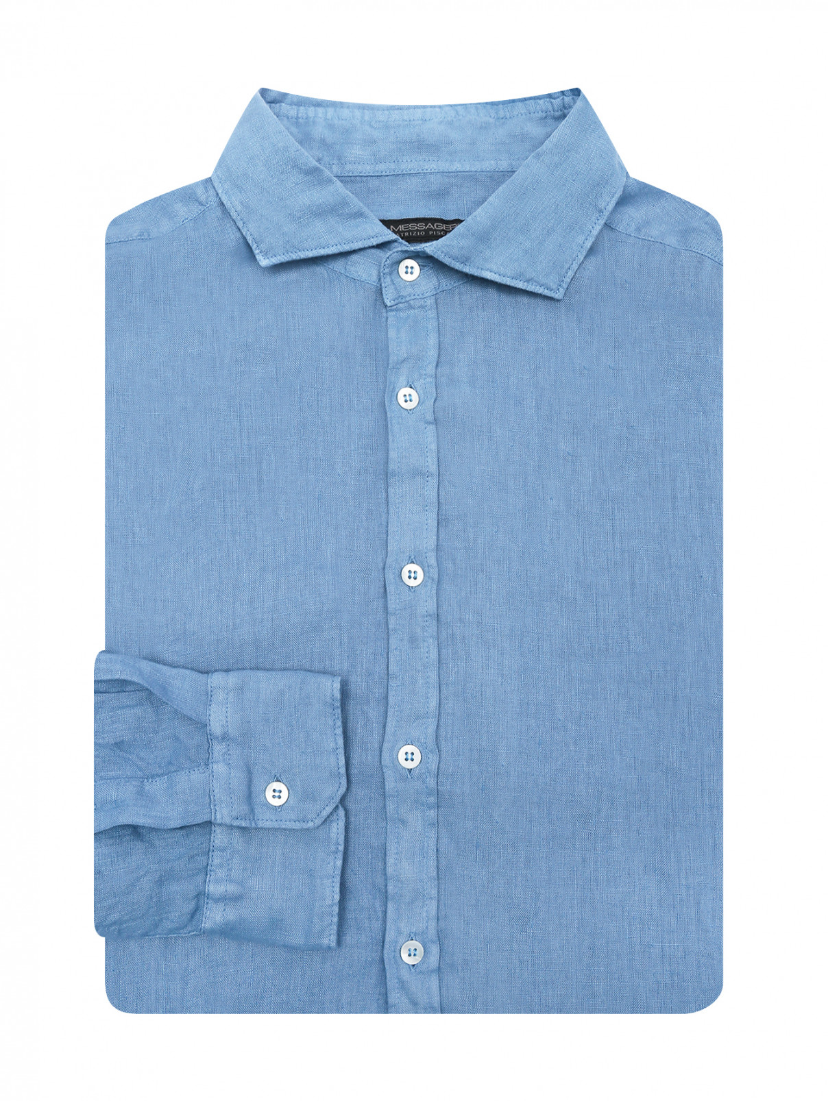 Рубашка из хлопка однотонная Messagerie  –  Общий вид