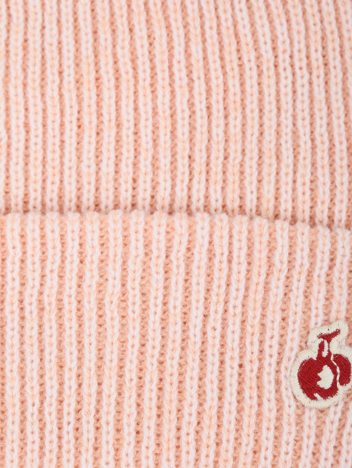 Шапка из шерсти с помпоном BOSCO  –  Деталь  – Цвет:  Розовый