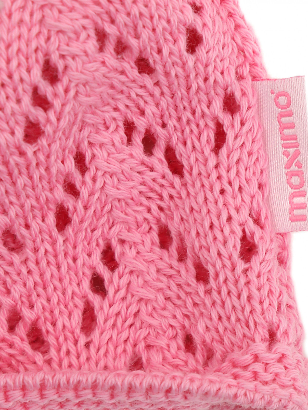 Шапка ажурная из хлопка Maximo  –  Деталь1  – Цвет:  Розовый