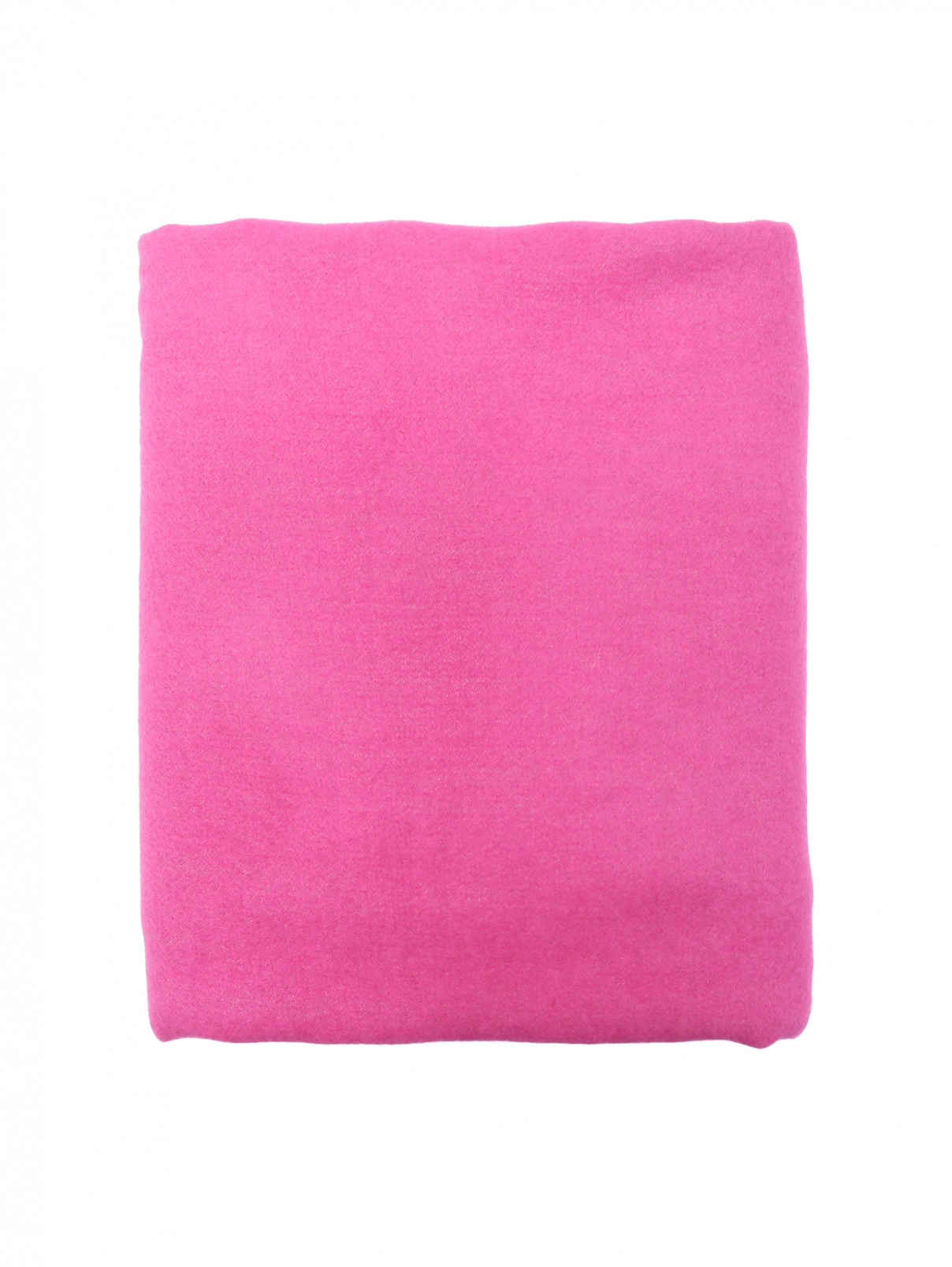 Двусторонний шарф с бахромой Max&Co  –  Общий вид  – Цвет:  Розовый