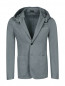Пиджак однобортный из хлопка с отстегивающимся капюшоном Jil Sander  –  Общий вид