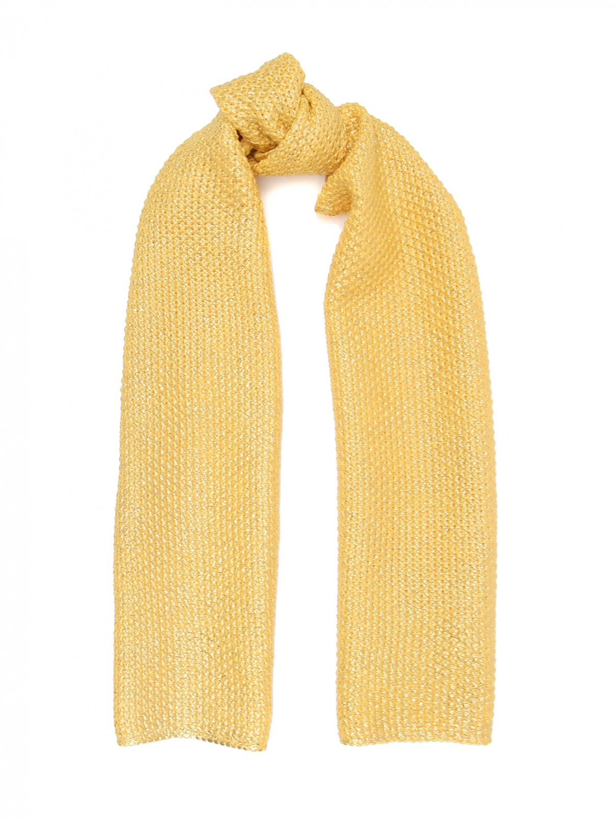 Шарф из мериносовой шерсти с напылением Catya  –  Общий вид  – Цвет:  Желтый