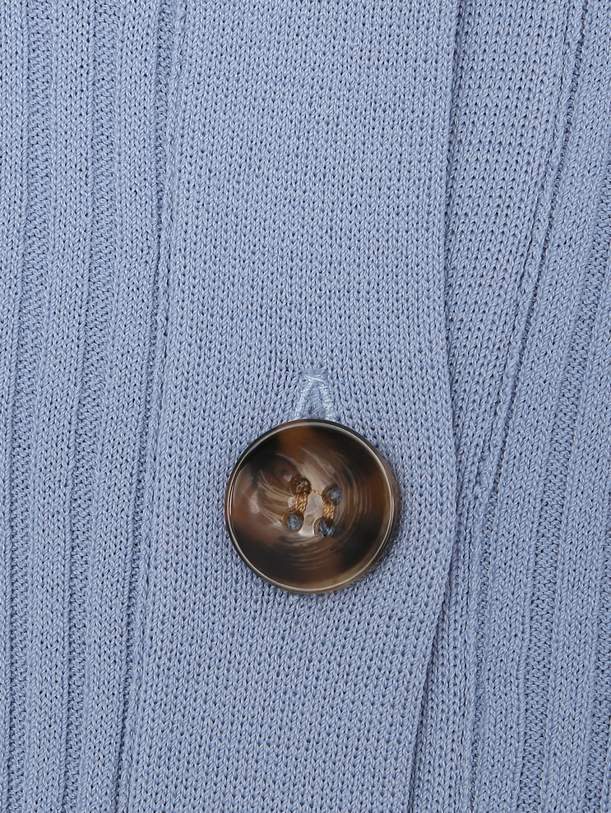 Кардиган в рубчик на пуговицах Holzweiler  –  Деталь  – Цвет:  Синий