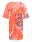 Платье из хлопка и шелка с цветочным принтом Caractere  –  Общий вид