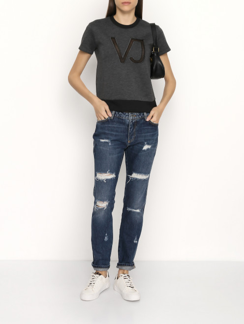 Толстовка с короткими рукавами Versace Jeans - МодельОбщийВид