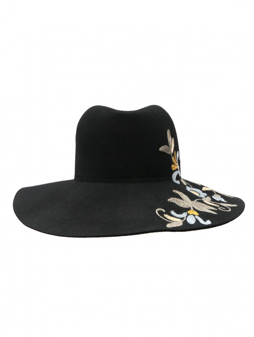 Шляпа из шерсти с вышивкой  - Обтравка2