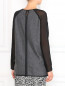 Джемпер из шерсти с шелковыми рукавами Kira Plastinina  –  Модель Верх-Низ1