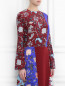 Топ из шелка с цветочным принтом Diane von Furstenberg  –  МодельВерхНиз