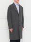 Пальто однобортное из шерсти Jil Sander  –  Модель Верх-Низ